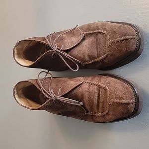 Johnston & Murphy men's sz9 brown suede leather "boot"
